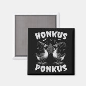 Honkus Ponkus Lustige Gans Halloween Magnet (Vorderseite/Rückseite)
