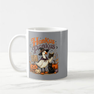 Honkus Ponkus Lustige Halloween Hexe Gans Vintage Kaffeetasse