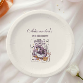 Honkus Ponkus Spooky Goose Halloween  Pappteller