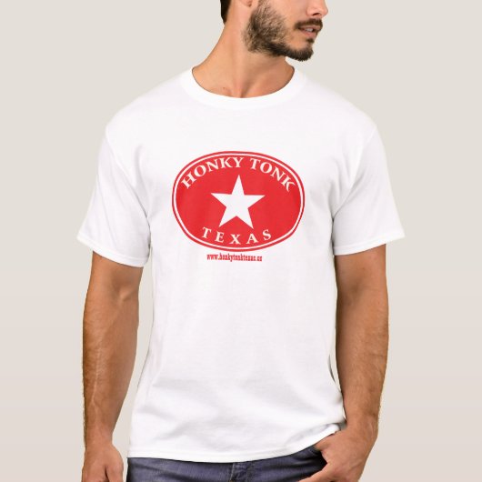 Honky Tonk Texas Oval-Logo T-Shirt (Vorderseite)