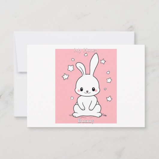 Honney Bunny Dankeskarte (Vorderseite)