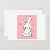 Honney Bunny Dankeskarte (Vorne/Hinten)