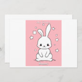 Honney Bunny Dankeskarte (Vorne/Hinten)