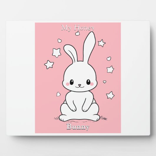 Honney Bunny Fotoplatte (Vorderseite)