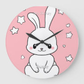 Honney Bunny Große Wanduhr (Vorderseite)