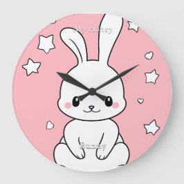Honney Bunny Große Wanduhr