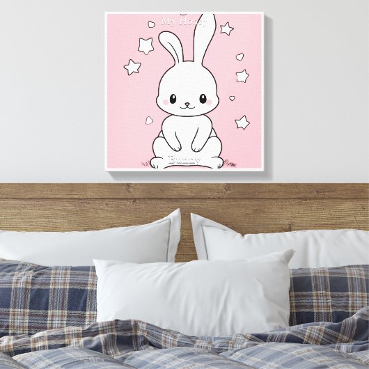 Honney Bunny Leinwanddruck (Insitu (Schlafzimmer))