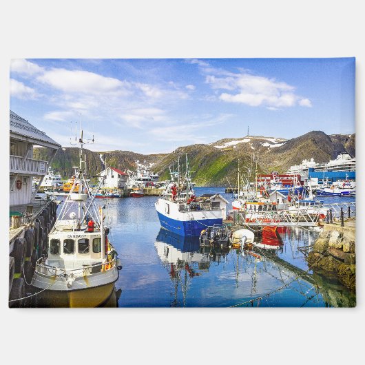 Honningsvag am Nordkapp Magnet (Vorderseite)