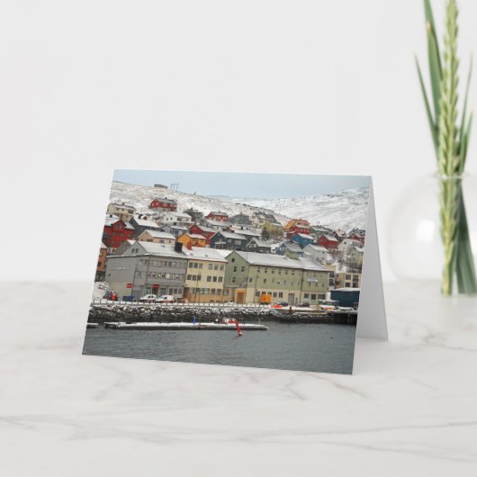 Honningsvåg, Norwegen Karte (Vorderseite)