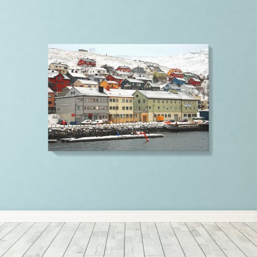 Honningsvåg, Norwegen Leinwanddruck (Insitu (Holzboden))