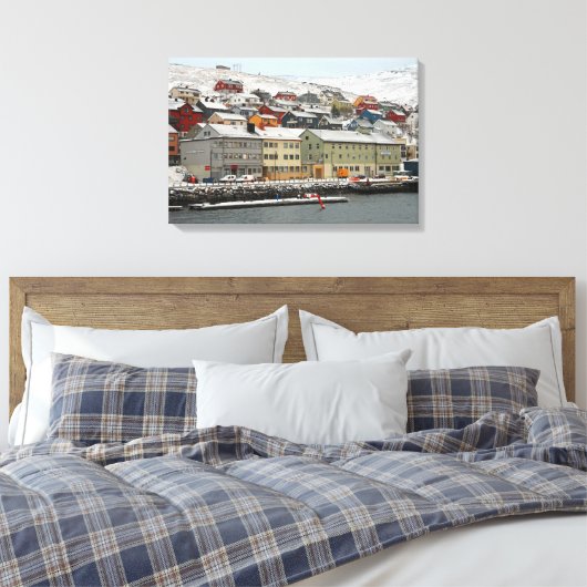 Honningsvåg, Norwegen Leinwanddruck (Insitu (Schlafzimmer))