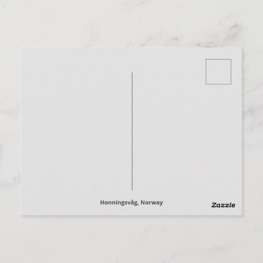 Honningsvag, Norwegen, Postcard Postkarte (Rückseite)