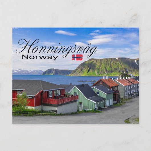 Honningsvåg Postkarte (Vorderseite)