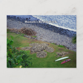Honoli'i Beach Park Hawaii Postcard Postkarte