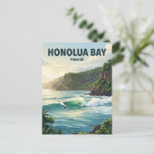 Honolua-Bucht Hawaii Postkarte (Stehend Vorderseite)