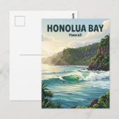 Honolua-Bucht Hawaii Postkarte (Vorne/Hinten)