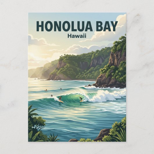Honolua-Bucht Hawaii Postkarte (Vorderseite)