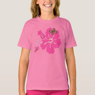 Honolua Butterfly und hawaiianischer Hibiskus T-Shirt