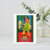 Honolulu Broom Handle LabelHonolulu, HI Postkarte (Stehend Vorderseite)