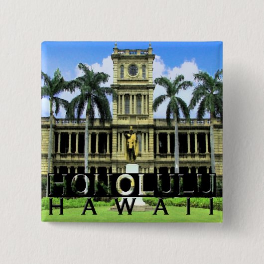 Honolulu Button (Vorderseite)