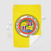 Honolulu City Flag Golf Handtuch (Insitu)