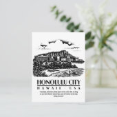 Honolulu City Hawaii USA Postkarte (Stehend Vorderseite)