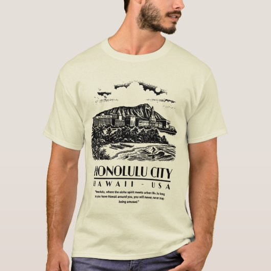 Honolulu City Hawaii USA T-Shirt (Vorderseite)