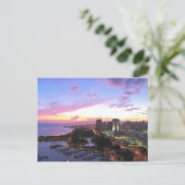 Honolulu cityscape Hawaii Postkarte (Stehend Vorderseite)
