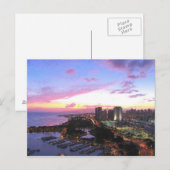 Honolulu cityscape Hawaii Postkarte (Vorne/Hinten)