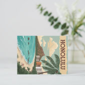 Honolulu: Diamond Head Beach Paradise Postkarte (Stehend Vorderseite)