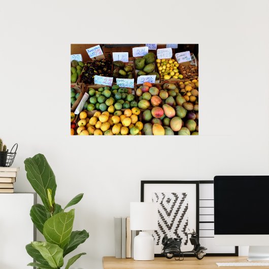 Honolulu Fruchtmarkt Poster (Heimbüro)