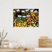 Honolulu Fruchtmarkt Poster (Küche)