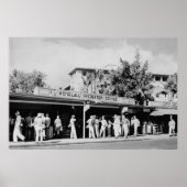 Honolulu, HA - Ansicht des Honolulu Poster (Vorne)