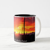 Honolulu Harbour Sunset Zweifarbige Tasse (VorderseiteRechts)