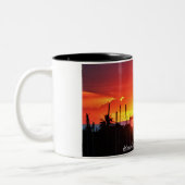Honolulu Harbour Sunset Zweifarbige Tasse (Links)