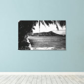 Honolulu, Hawaii - Ansicht des Diamanten-Kopfes Leinwanddruck (Insitu (Holzboden))