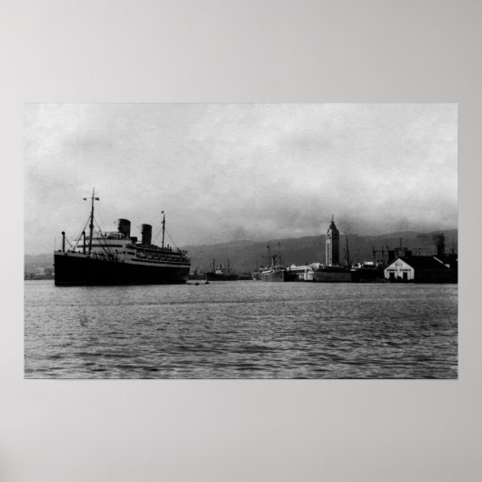 Honolulu, Hawaii - Ansicht von Honolulu Poster (Vorne)