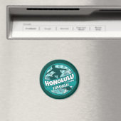 Honolulu Hawaii aquamariner Surf-Logo-Magnet Magnet (In Situ (Geschirrspüler))