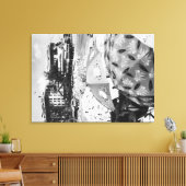 Honolulu, Hawaii - Aussicht auf den Strand von Wai Leinwanddruck (Insitu (Wohnzimmer))