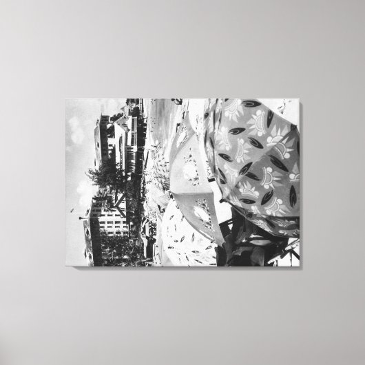 Honolulu, Hawaii - Aussicht auf den Strand von Wai Leinwanddruck (Vorderseite)