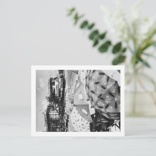 Honolulu, Hawaii - Aussicht auf den Strand von Wai Postkarte (Stehend Vorderseite)