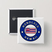 Honolulu Hawaii Button (Vorne & Hinten)