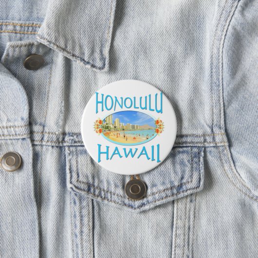 Honolulu Hawaii Button (Beispiel)