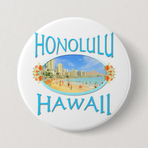 Honolulu Hawaii Button