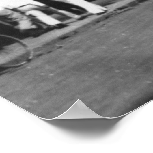 Honolulu, Hawaii City View of Fort Street Poster (Ecke)