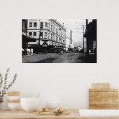 Honolulu, Hawaii City View of Fort Street Poster (Küche)