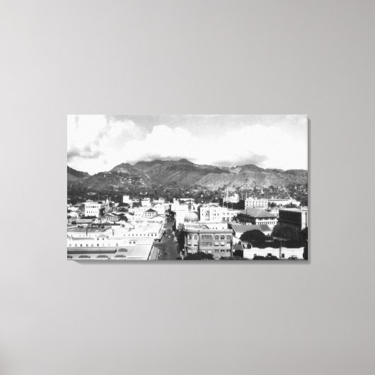 Honolulu, Hawaii City View vom Aloha Tower Leinwanddruck (Vorderseite)