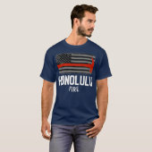 Honolulu Hawaii Feuerwehr T-Shirt (Vorne ganz)