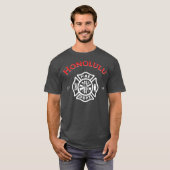 Honolulu Hawaii Feuerwehr T-Shirt (Vorne ganz)