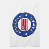 Honolulu Hawaii Handtuch (Vertikal)